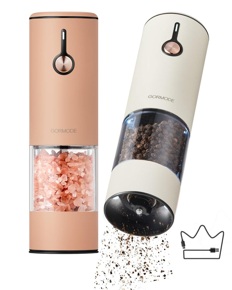 Electric Pepper Grinder and Salt Mill Set (2 Count)