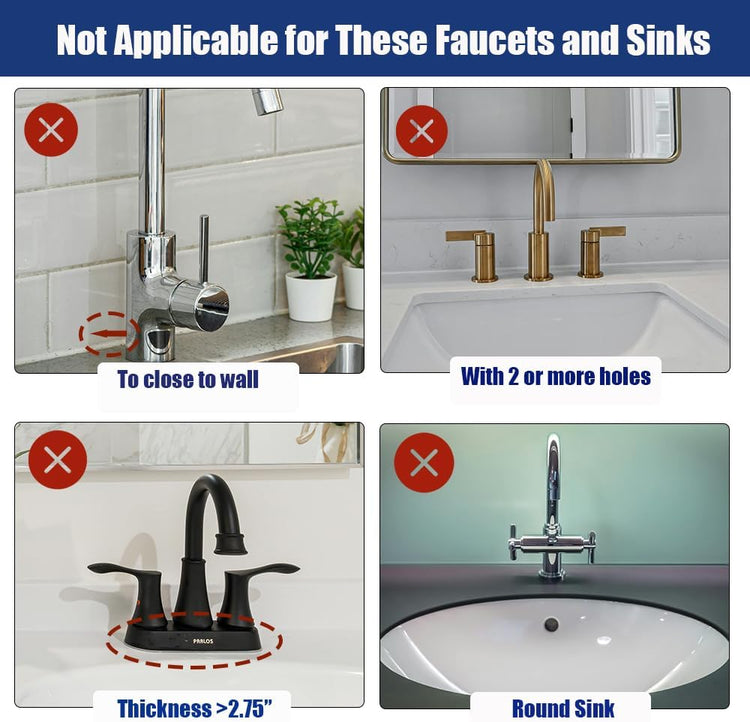 17.7" Silicone Faucet Mat for Kitchen Sink,Folding Sink Splash Guard Behind Faucet,Fasten Button & 6° Slope Design Faucet Drain Mat for Kitchen and Bathroom,Faucet Draining Mat(Black)