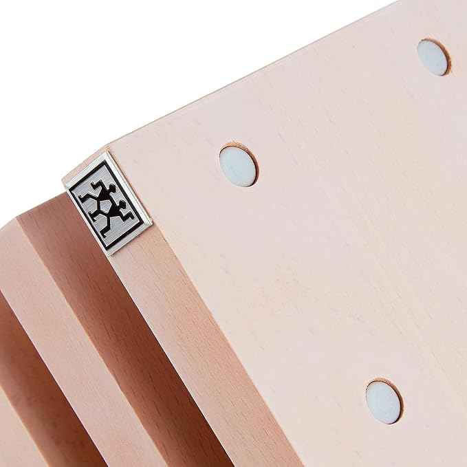 ZWILLING Italian Slanted Magnetic Knife Block - White-Colored Beechwood