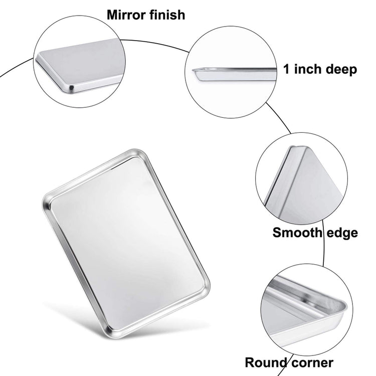 Toaster Oven Pan with Cooling Rack (2 Count)