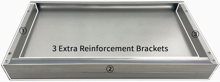 Stainless Steel Shelf 12"x24", Space-Saving Wall Mounted Shelving, 260lb Heavy Duty Steel Shelves with Easy-Clean Surface for Kitchen, Restaurant, Bar, Hotel (Commercial & Home Use)