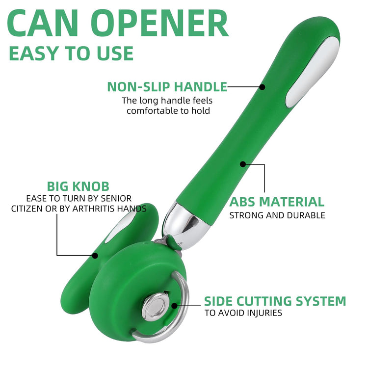 Can Opener Manual Tin Opener Stainless Steel Heavy Duty