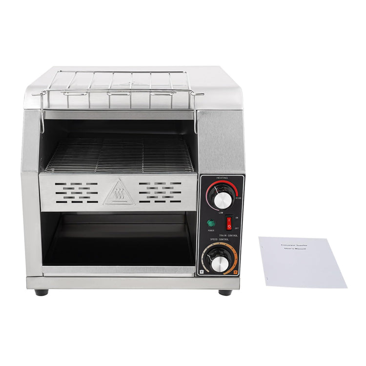 300 Slices H Commercial Electric Conveyor Toaster Stainless Steel Bread Toaster For Bagel Burgers Bun Baked Food
