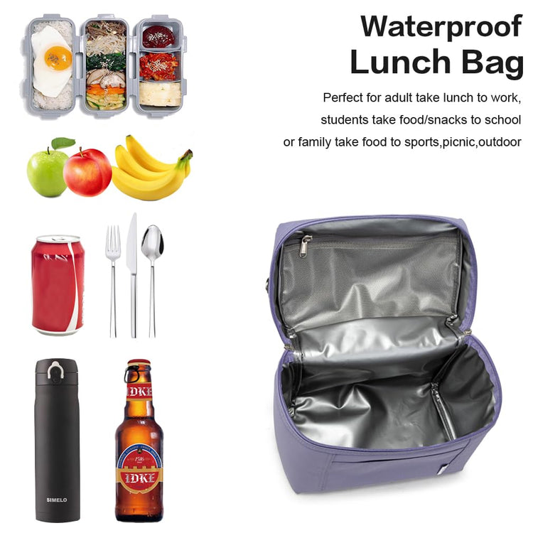 NOL 8L Insulated Lunch Bags for Women Cooler Bag Lightweight Nylon Waterproof Lunch Box For Work