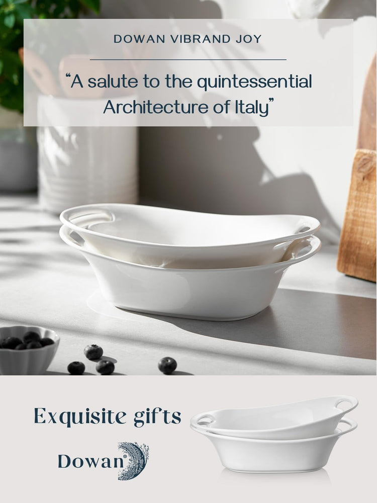 Large Serving Bowls with Handles