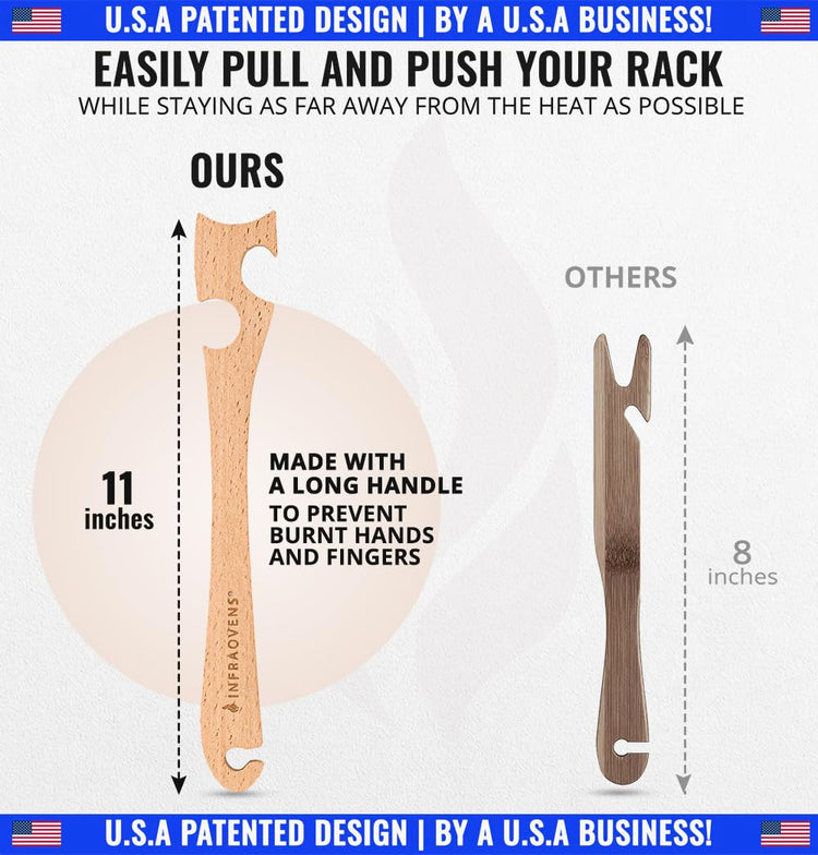 Wooden Oven Rack Puller Stick
