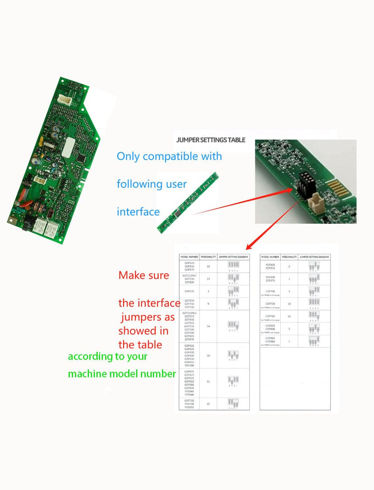 WD21X24901 Dishwasher Control Board compatible with GE dishwashers