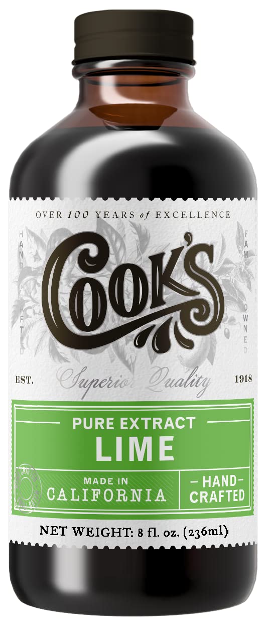 Pure Lime Extract for Baking & Cooking (8 Fl Oz)
