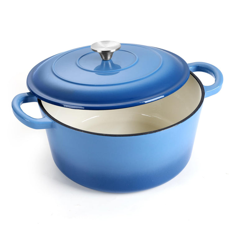 6 Quart Enameled Cast Iron Dutch Oven with Lid