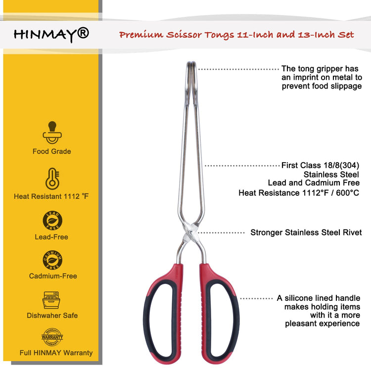 Stainless Steel Scissor Tongs 11