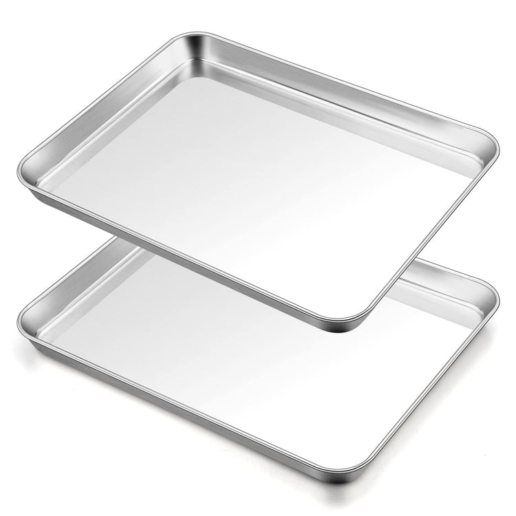 Baking Sheet 17.6"x 13"x 1" Stainless Steel Large Cookie Sheet Pan (2 Count)