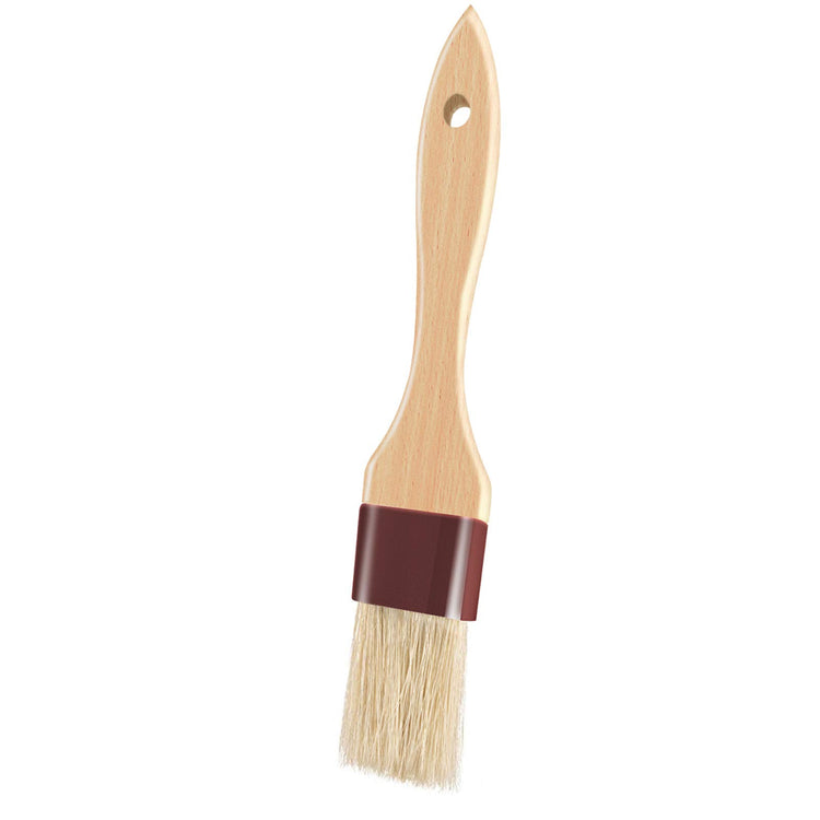 Pastry Brushes for Baking Basting Brush with Boar Bristles and Beech Hardwood Handles Culinary Oil Brush for Barbecue Butter Grill BBQ Sauce Baster Marinade Kitchen Food Cooking Brushes