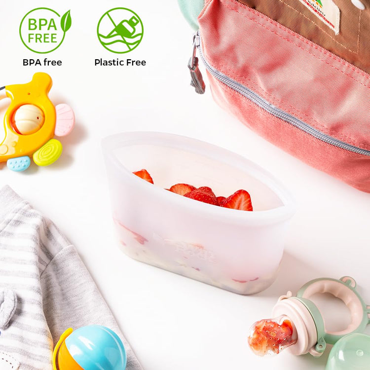 Reusable 100% Silicone Food Storage Bags