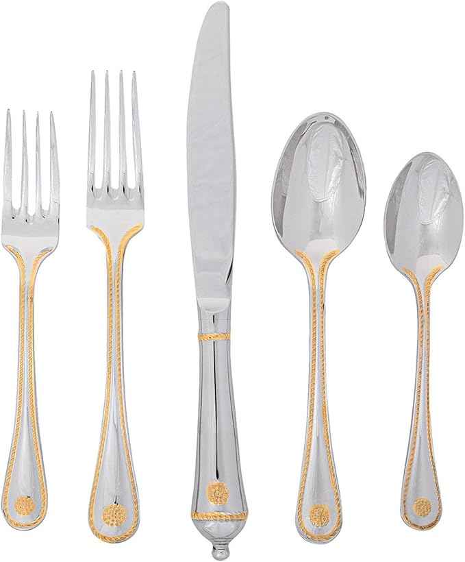 Juliska Berry & Thread 20pc Place Setting - Polished with Gold