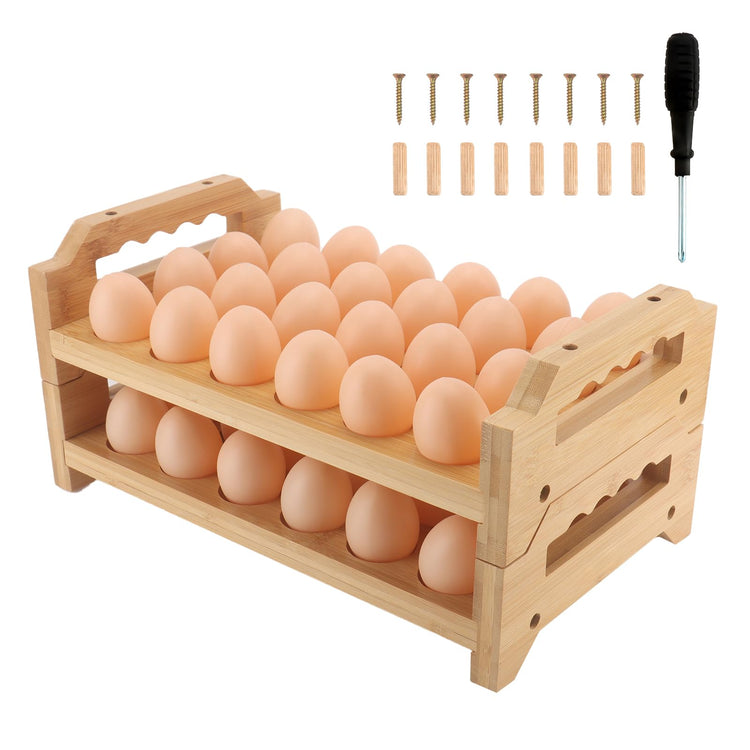 Egg Holder 2 Tier Egg Holder Countertop (2 Pack)