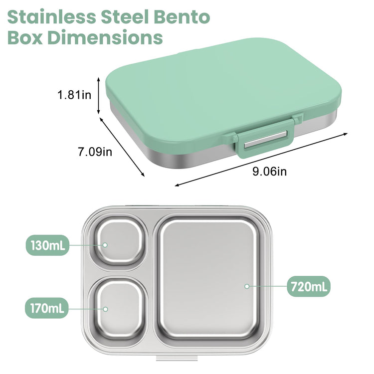 Stainless Steel Bento Lunch Box for Kids