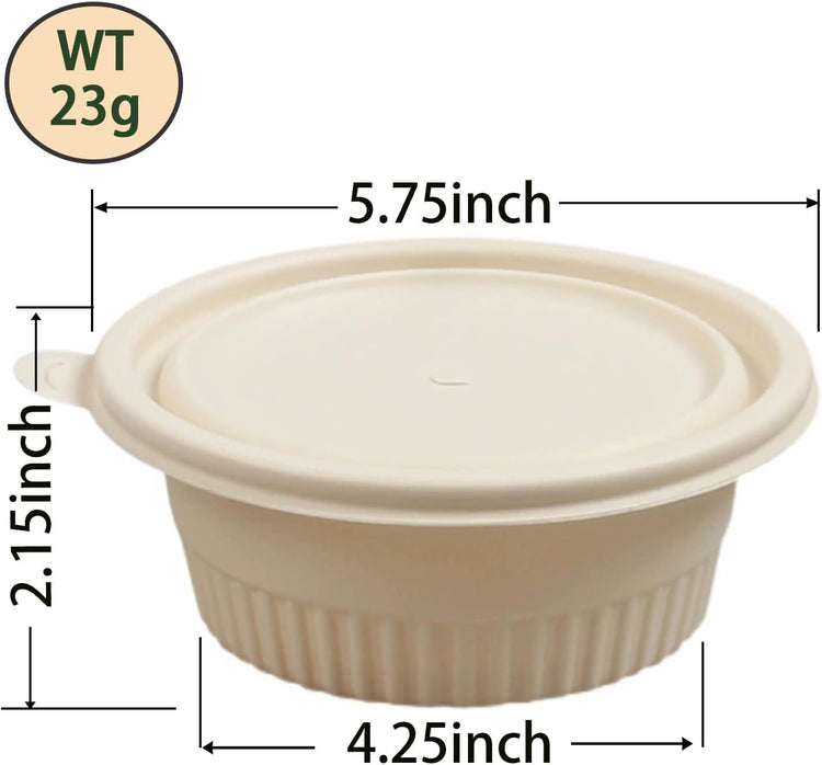 30 Pack 16 ounce Prep Meal Containers, Food Storage Boxes. Reusable Takeaway Containers, Stackable Bento Boxes. Microwave Refrigerators Are Safe.