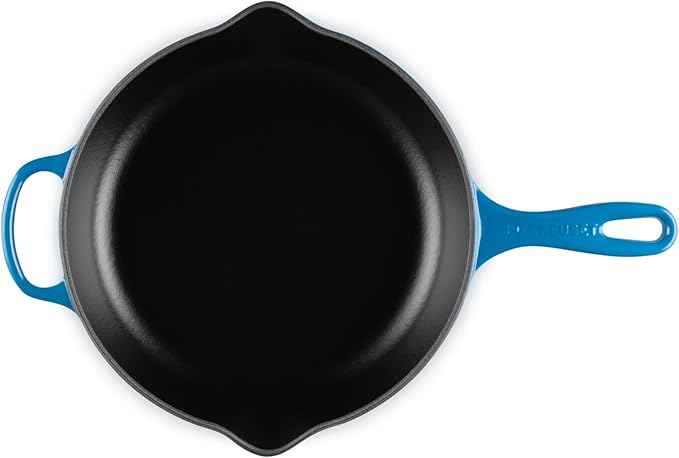 Le Creuset Enameled Cast Iron Signature Iron Handle Skillet, 10.25", Marseille