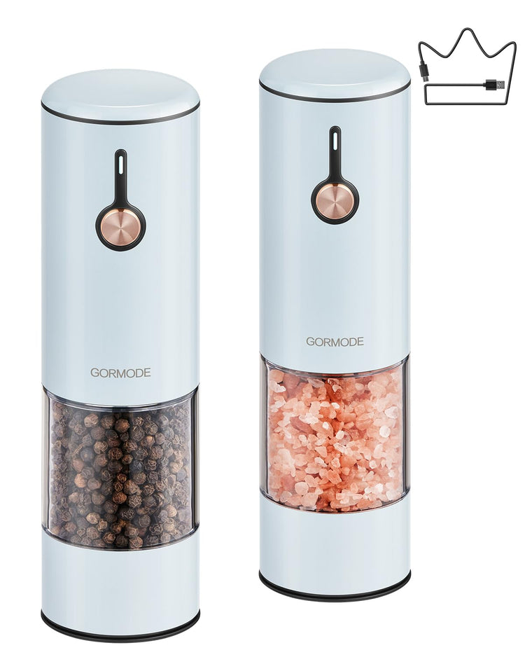 Electric Pepper Grinder and Salt Mill Set (2 Count)