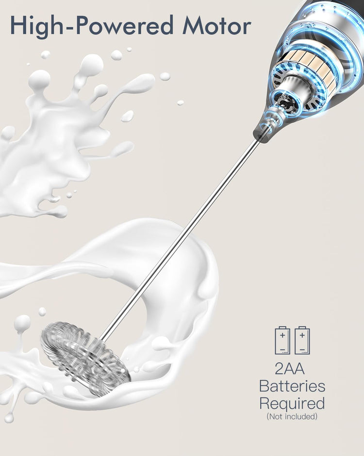 Milk Frother Handheld Battery