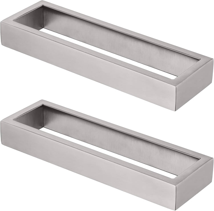 KOKOSIRI Towel Ring Brushed Nickel Hand Towel Hanger Holder 9-Inch Kitchen Rack Stainless Steel for Bathroom Hardware Wall Mount, 2 Pack B4008BR-L9-P2