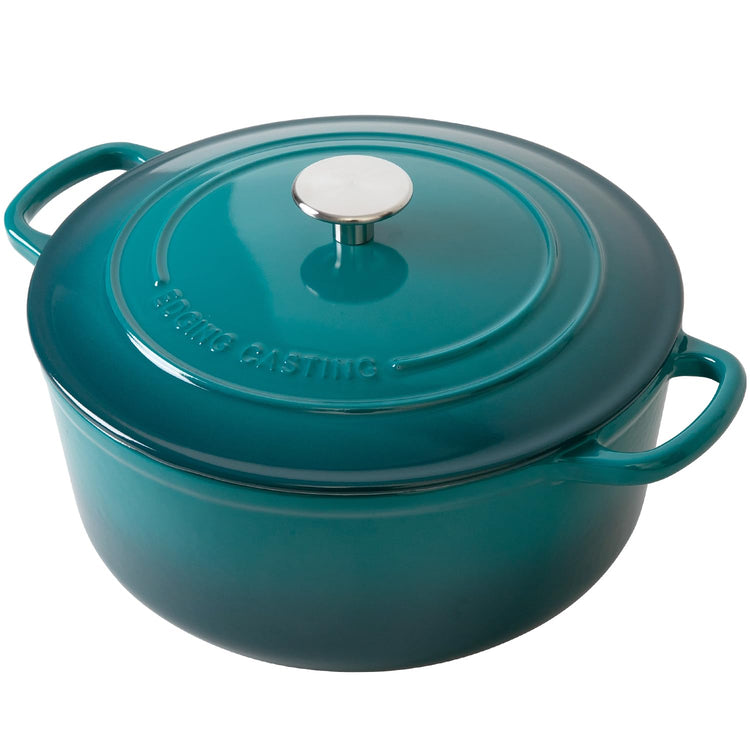 Enameled Cast Iron Dutch Oven Pot with Lid for Bread Baking