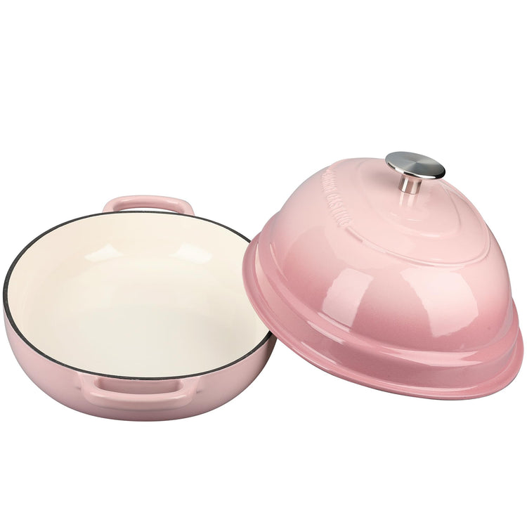 Enameled Oval Cast Iron Dutch Oven Pot with Lid