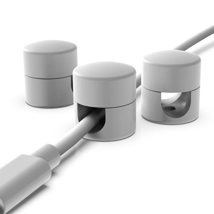 Cable Anchors for Desk Organization White