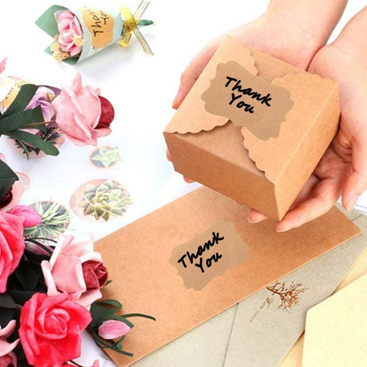 2" x 3" Kraft Label Stickers Writable Gift Labels, 200PCS Self-Adhesive Brown Labels for Essential Oil Bottle, Jars, Food Storage or Gift Decoration