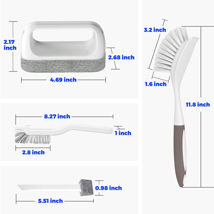 Dish Brush Cleaning Brush Set for Cleaning Groove Gap (6 Count)