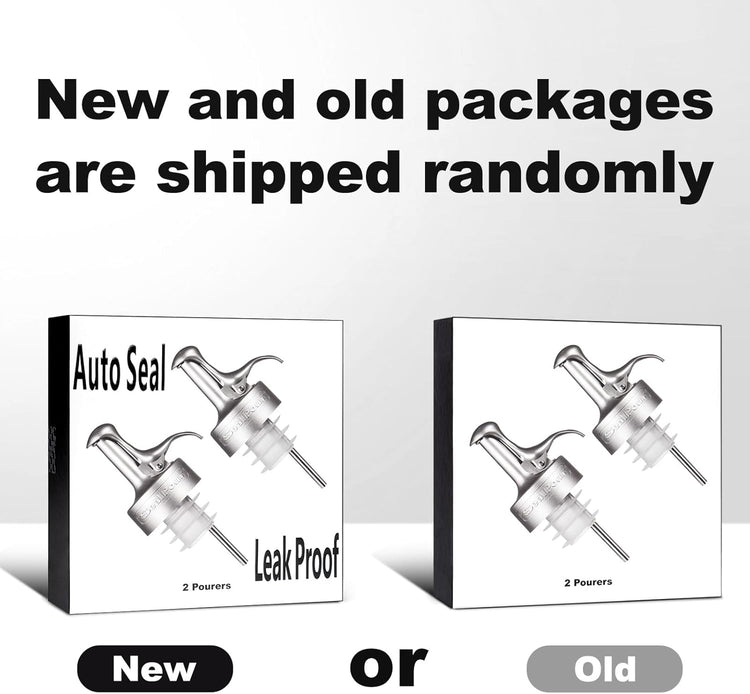 Oil Pour Spout, Olive Oil Spouts, Dispenser Pour Spouts for Bottles, Plastic-free, Leak Proof, Vinegar,Wine and Sauce for Kitchen and Bar Accessories-2PCS