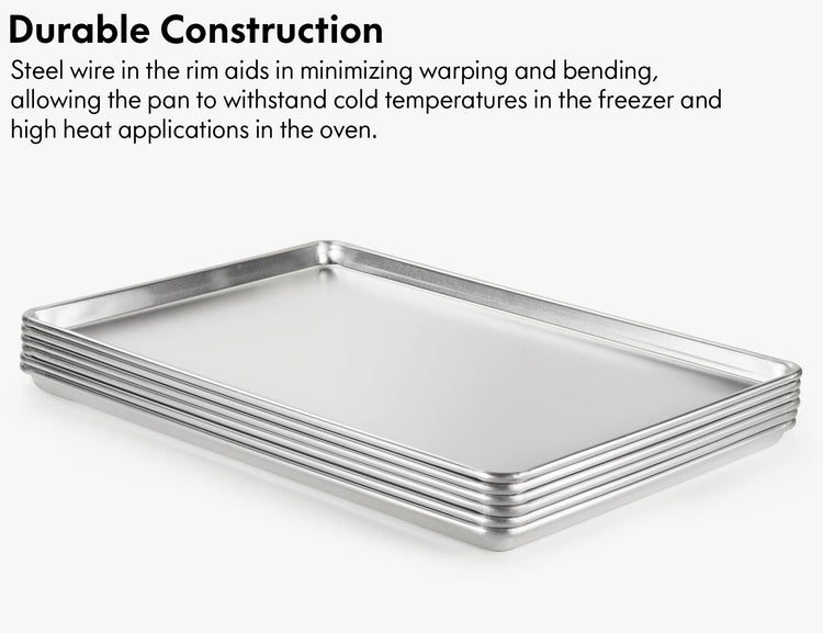 6 Pack Aluminum Sheet Pan (6 Count)