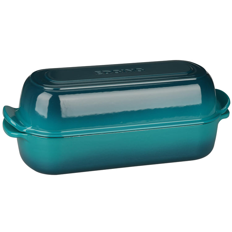 Enameled Cast Iron Loaf Pan with Lid