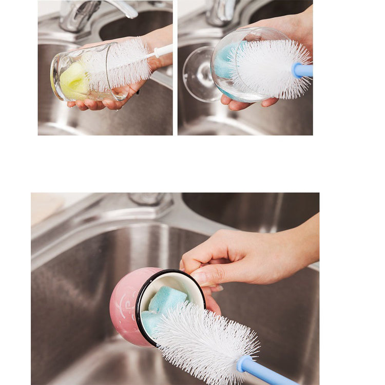 2 Pack Long Bottle Cleaning Brush for Long and Narrow Neck Beer