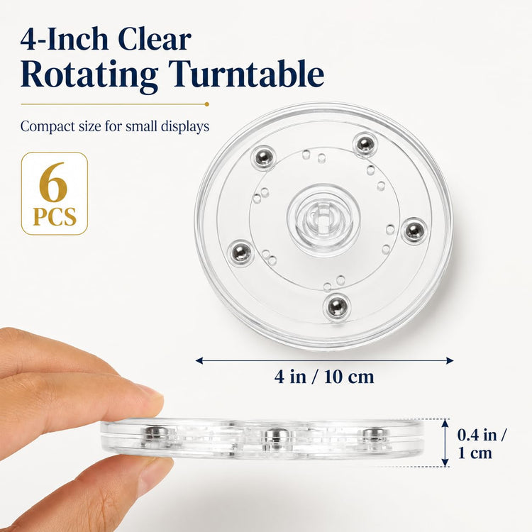 6 Pack 4 inch Small Lazy Susan (6 Count)