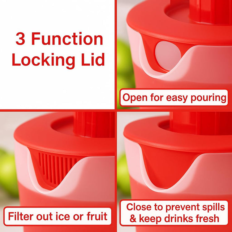Water Pitcher with Lid 1 Gallon Pitcher BPA Free & Phthalate Free