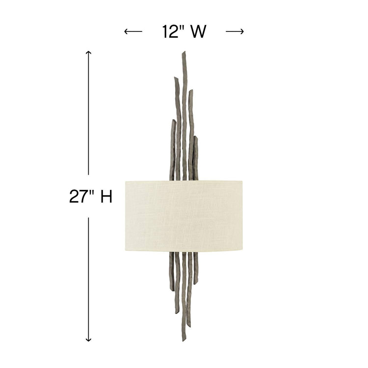Fredrick Raymond Spyre Large Two Light Sconce