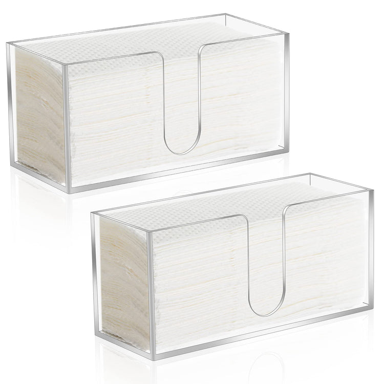 2Pack Acrylic Countertop Paper Towel Dispenser (2 Count)