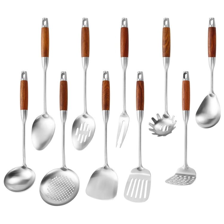18 10 Stainless Steel Kitchen Utensils Set (10 Count)