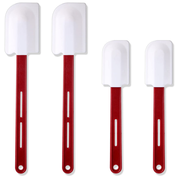4 Pcs Rubber Spatulas Silicone Heat Resistant (4 Count)