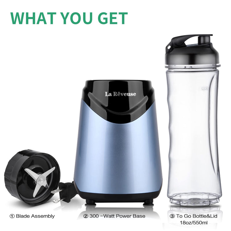 Smoothies Blender Personal Size 300 Watts with 18 oz BPA