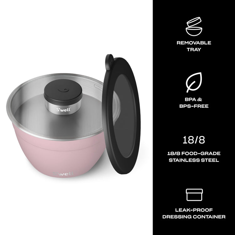 S’well Stainless Steel 64oz Salad Bowl Kit