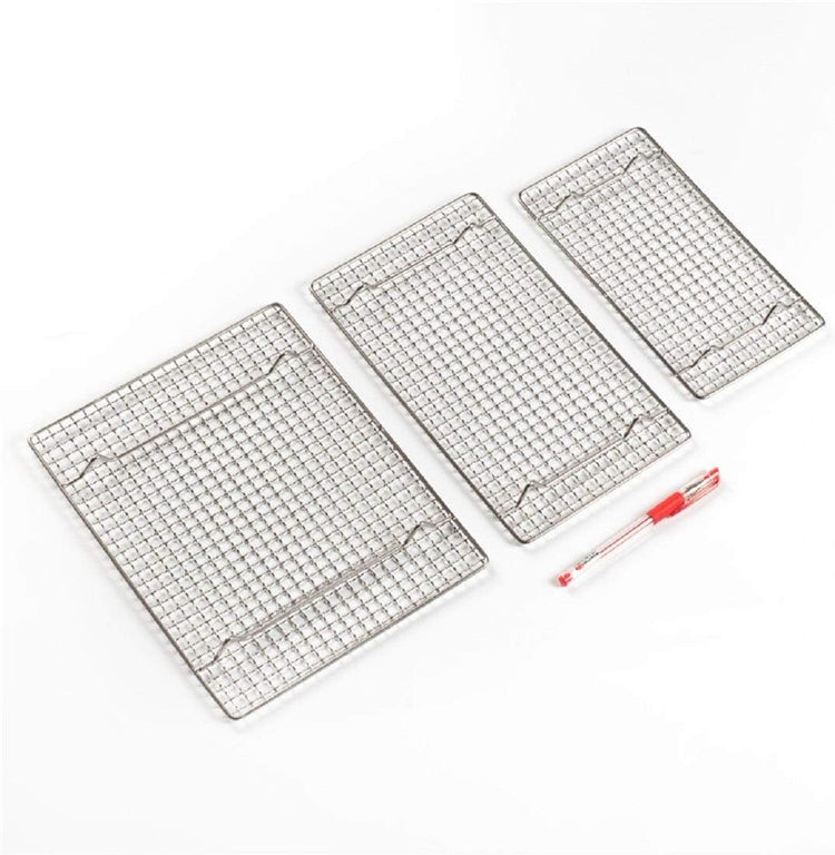 304 Stainless Steel Cooling Rack Versatile Baking Rack Heat Resistant Rust Proof Sturdy Grate 10"*7.5"