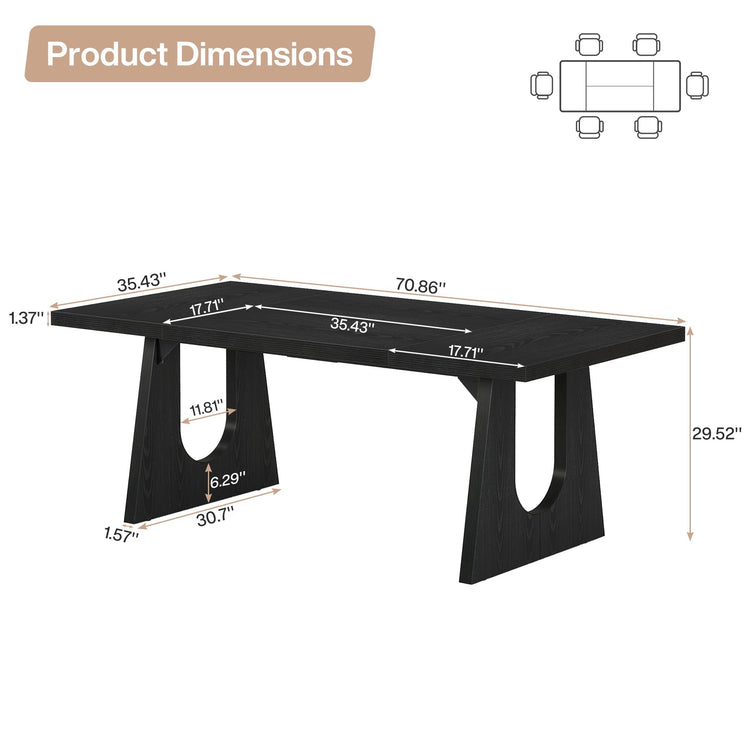 Large Dining Table for 6