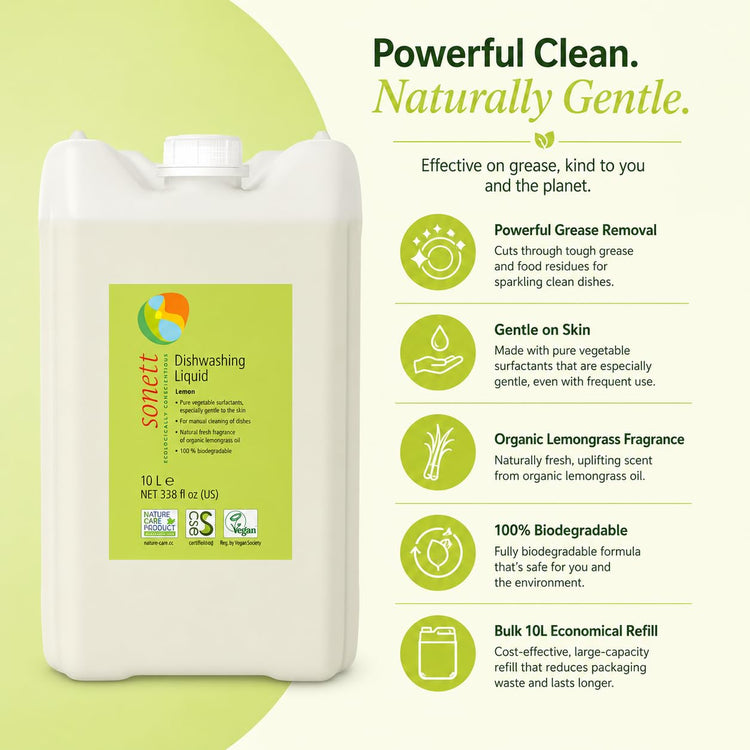 Organic Dishwashing Liquid Lemon 100% Biodegradable
