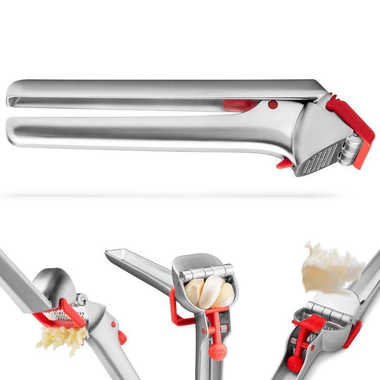 Garject Garlic Press with Peel Ejector & Scraper
