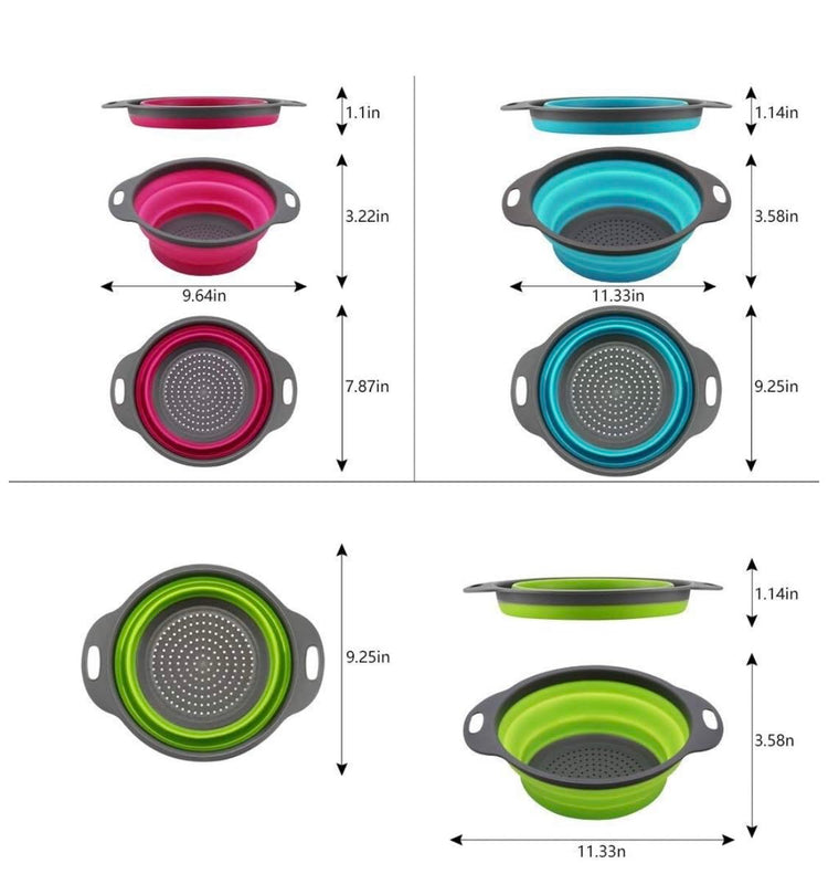 Set of 3 Niklye Ultimate Kitchen Strainers (3 Count)