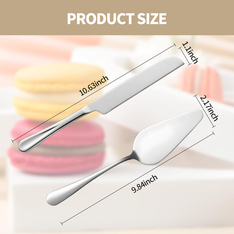 Silver Cake Cutting Set for Wedding