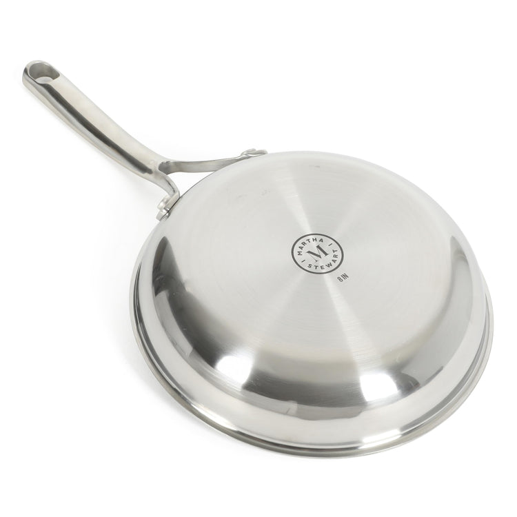 Badgley Hybrid Nonstick 8 Inch TriPly Stainless Steel Fry Pan & Stay Cool Handle