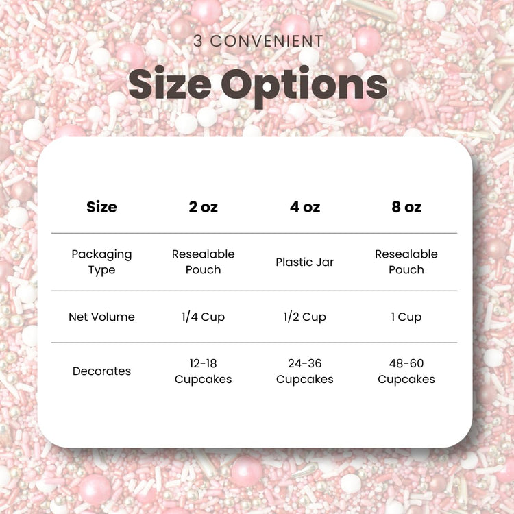 Vintage Rose Gold Sprinkle Mix (2 Ounce)